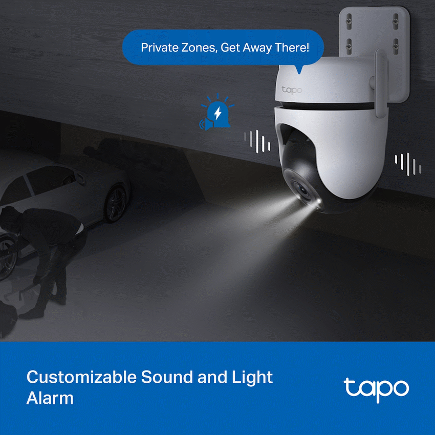 TP-Link Tapo C520WS 4MP 2K QHD Outdoor Pan/Tilt Security Wi-Fi Camera