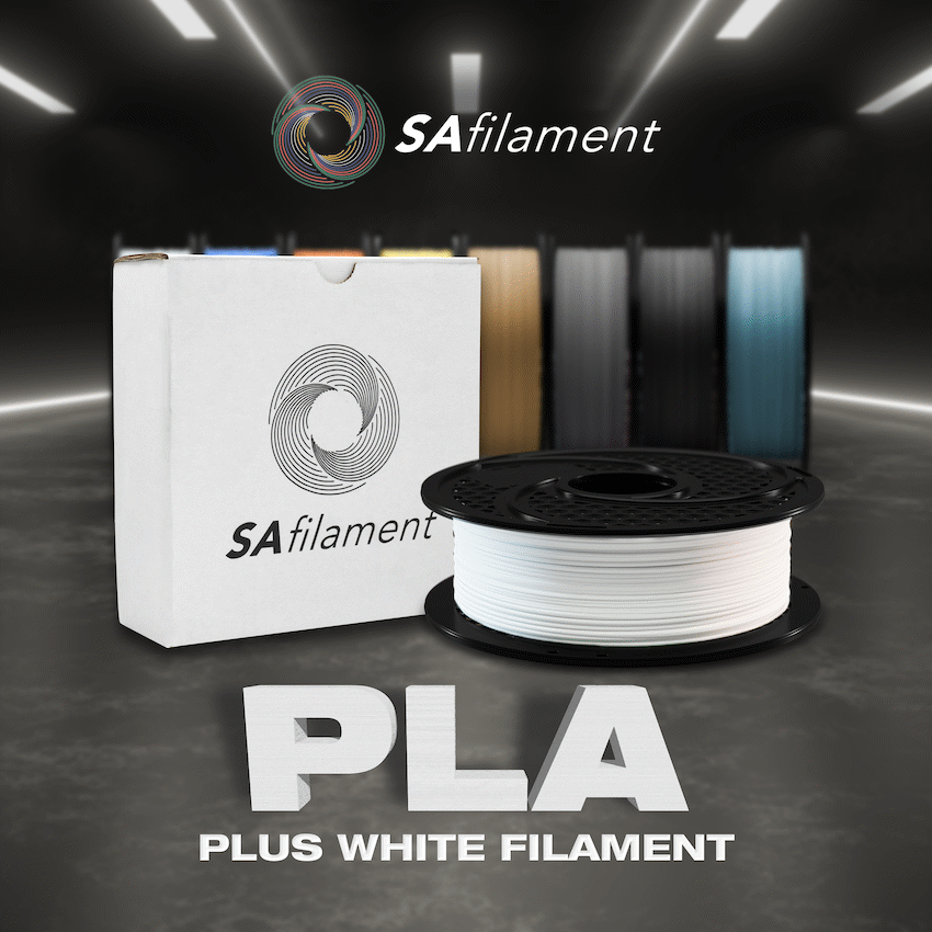 SA Filament Silk PLA Plus Gloss Filament 1kg - White
