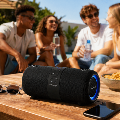 VolkanoX Python Series Bluetooth Speaker - Black