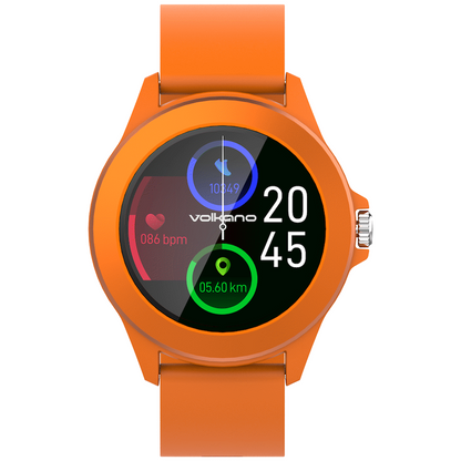 Volkano Splash Series Round Smartwatch - Orange
