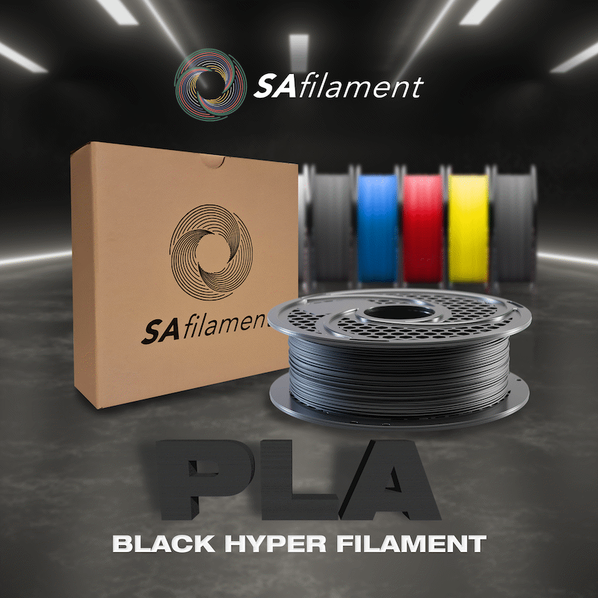 SA Filament PLA Hyper Filament 1kg - Black