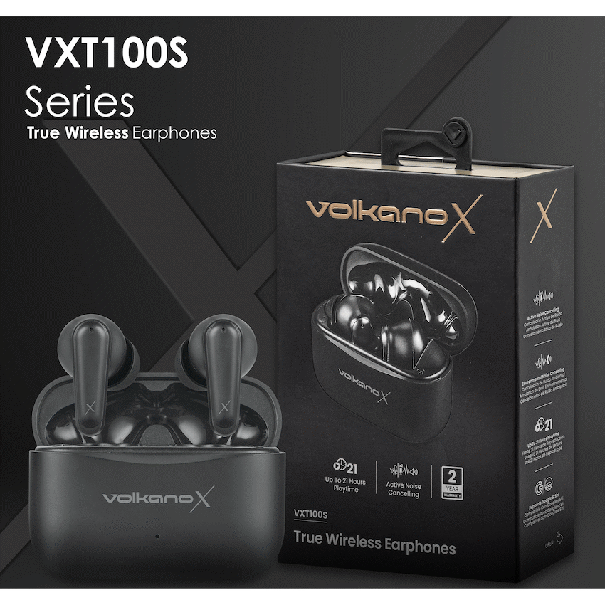 VolkanoX VXT100S TWS Earphones - Black
