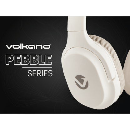 Volkano Pebble Series Bluetooth Headphones - Khaki