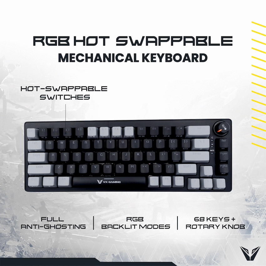 VX Gaming Sun-Wukong RGB Hot Swappable Mechanical Keyboard