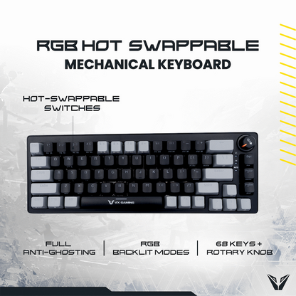 VX Gaming Sun-Wukong RGB Hot Swappable Mechanical Keyboard