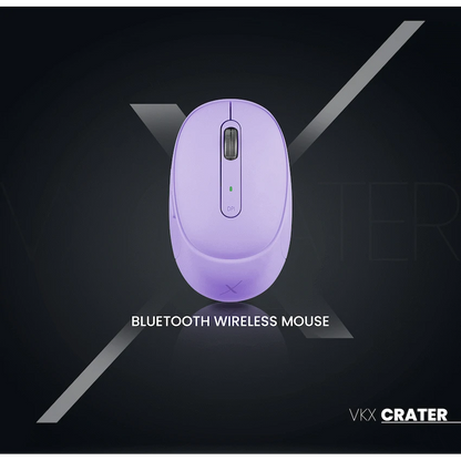VolkanoX Crater Bluetooth Wireless Mouse - Purple
