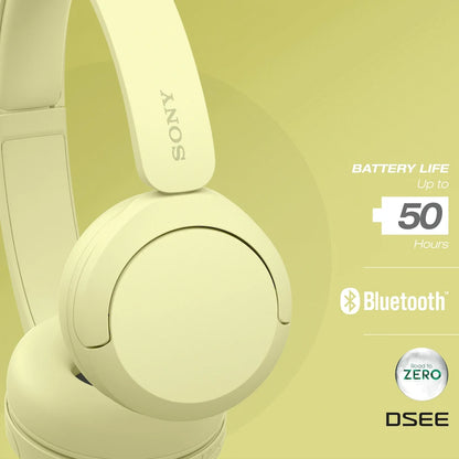 Sony WH-CH520 (Yellow) Bluetooth On-Ear Headphones