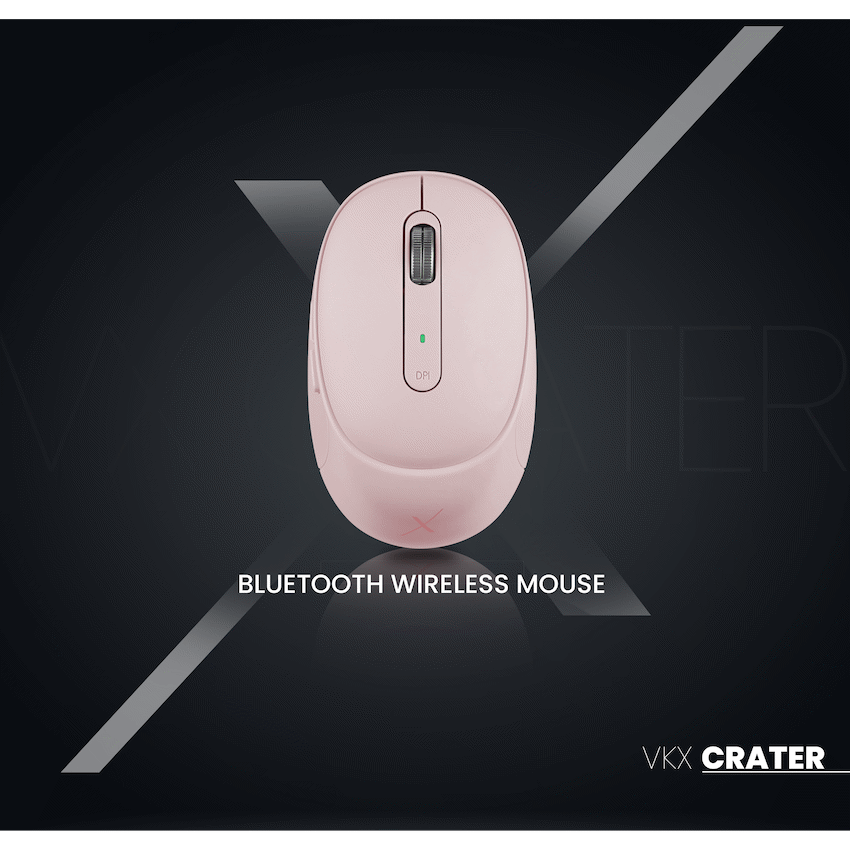 VolkanoX Crater Bluetooth Wireless Mouse - Rose