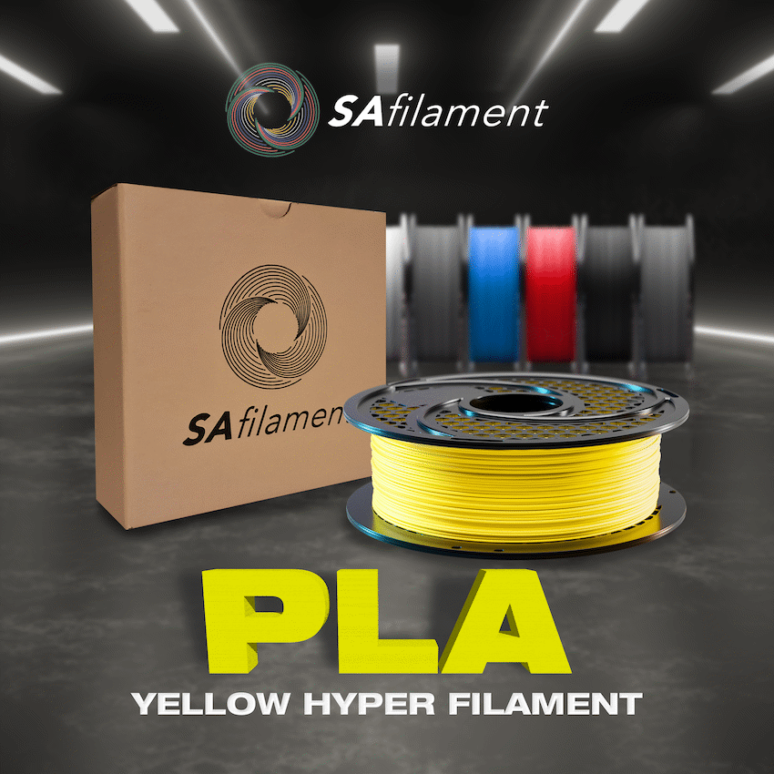 SA Filament PLA Hyper Filament 1kg - Yellow
