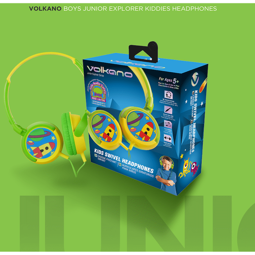 Volkano Kiddies Headphones - Boys Junior Explorer