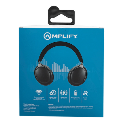 Amplify Chorus 3 Bluetooth Wireless Headphones - Black