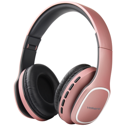 Volkano Phonic Series Bluetooth Full-Size Headphones - Rose Gold