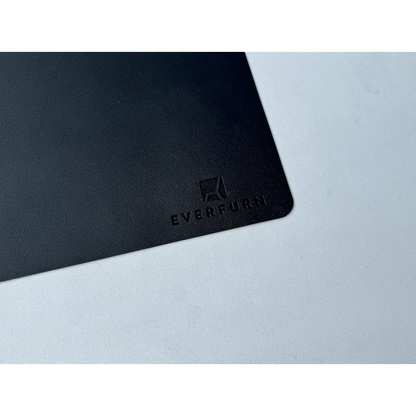 Everfurn Prime Faux Leather Desk Mat - Black