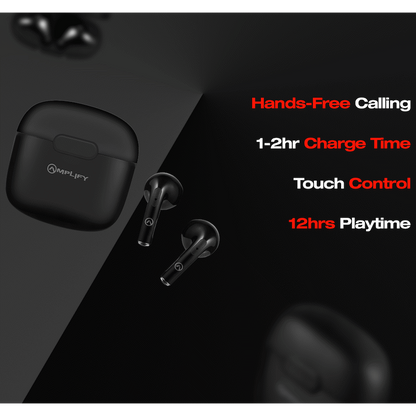 Amplify Note 3.0 Series TWS Earphone - Black