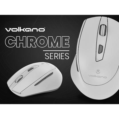 Volkano Chrome Series Wireless Mouse - Gray