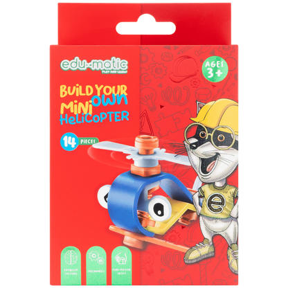 Edu-matic Flexi Build Mini Kit - Helicopter - 14 pcs