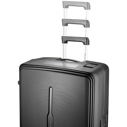 Travelwize Clipper PP 3Pc 4-Wheel Spinner Luggage Set Black