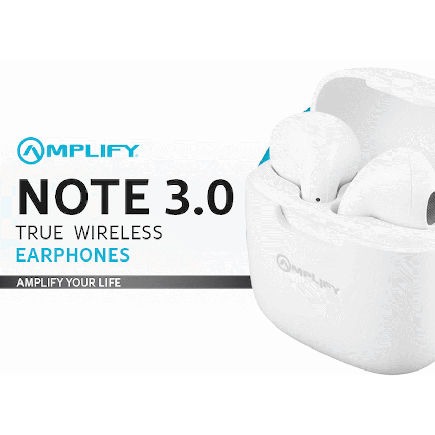 Amplify Note 3.0 Series TWS Earphones - White
