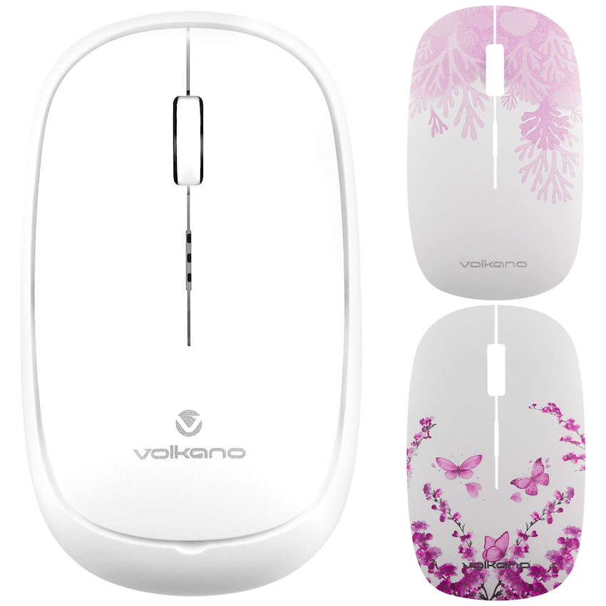 Volkano Coral series Bluetooth Wireless Mouse - White