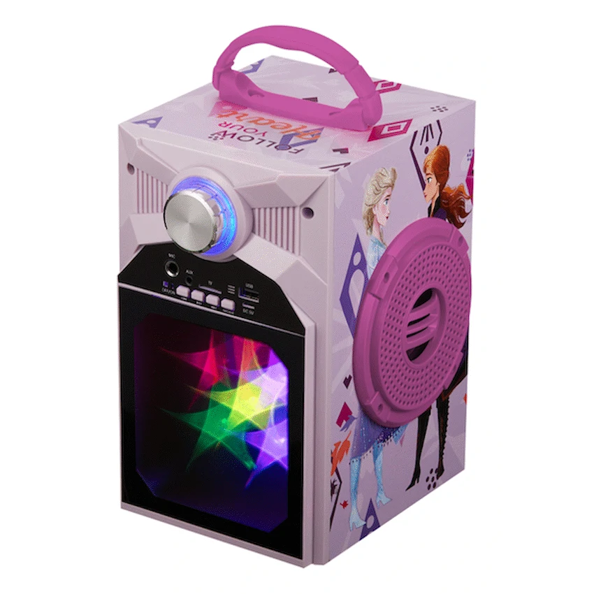 Disney Frozen Classic LED Stars Karaoke Machine with Microphone