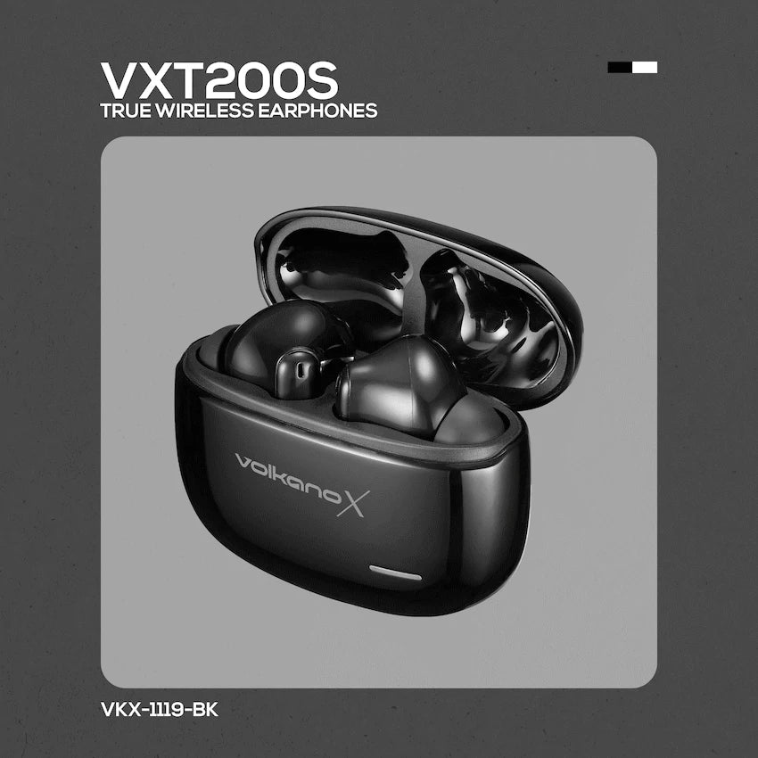 VolkanoX VXT200S Hybrid ANC TWS Earphones - Black