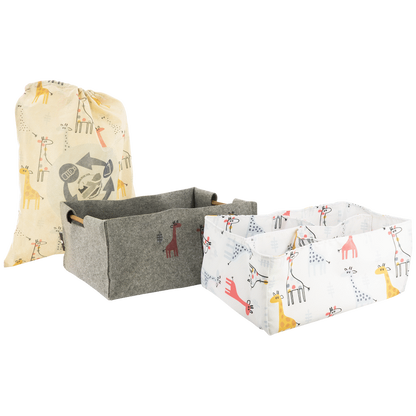 Totes Babe Giraffe Nursery Caddy Grey