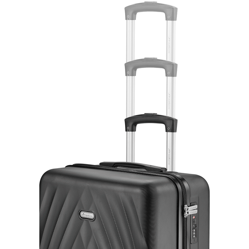 Travelwize Terra ABS 55cm 4-Wheel Spinner Luggage - Black