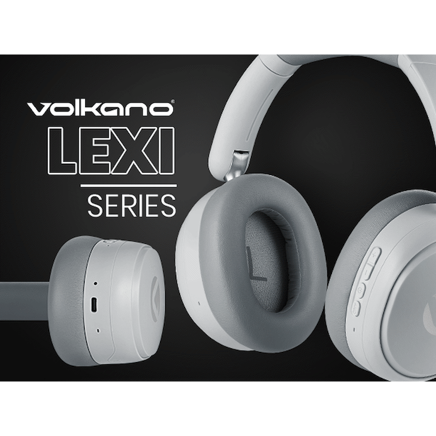 Volkano Lexi Bluetooth Headphone with ANC - Grey