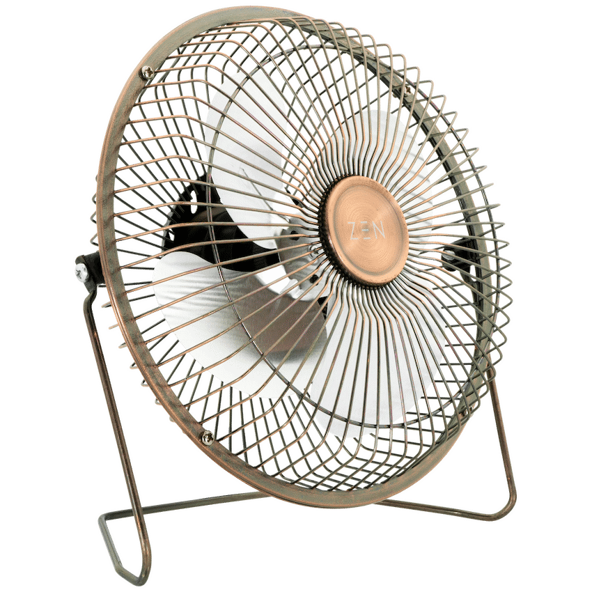 Zen Cool Series 6in Desk Fan - Copper