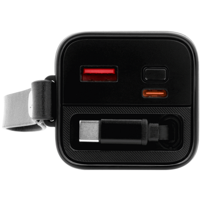 VolkanoX Titan Series - 20 000 mAh - Power Bank with retractable Type-C Cable with Flashlight