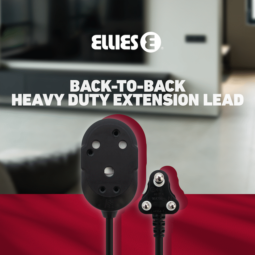 Ellies Back-to-Back Heavy-Duty Extension Lead - 20m