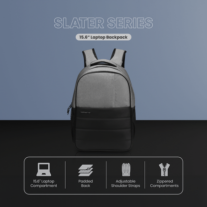 Volkano Slater 15.6" Laptop Backpack - Grey