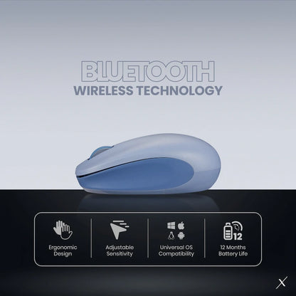 VolkanoX Magma Bluetooth Wireless Mouse - Blue Grey