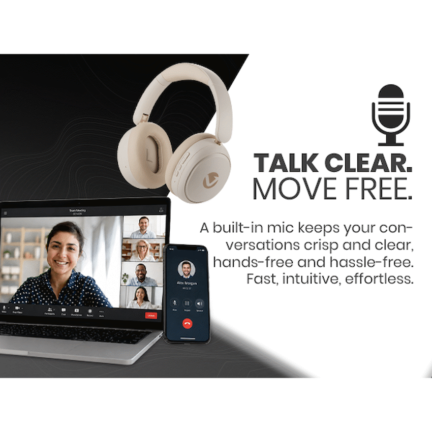 Volkano Lexi Bluetooth Headphone with ANC - Nude