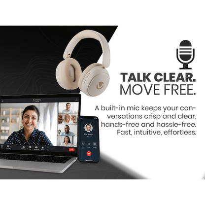 Volkano Lexi Bluetooth Headphone with ANC - Nude