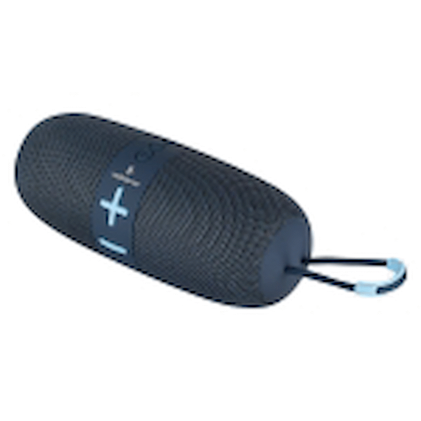 Volkano Flow Series Portable Bluetooth Speaker - Blue with Blue Buttons