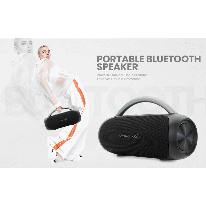 VolkanoX VXS300 Portable Bluetooth Speaker - Black