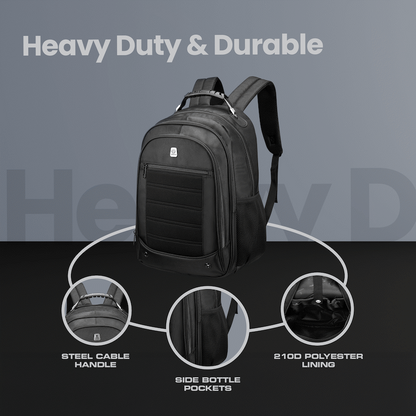 Volkano Captain 15.6" Laptop Backpack - Black