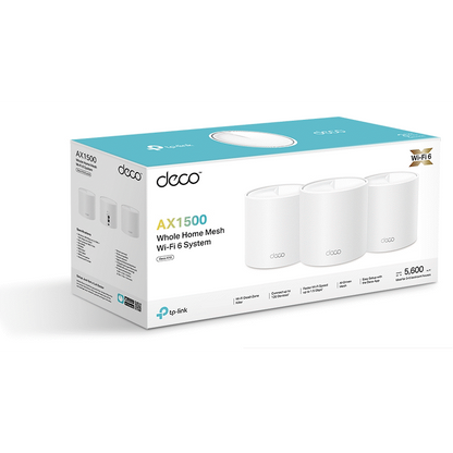 TP-Link Deco X10 (3-Pack) AX1500 Whole-Home Mesh Wi-Fi 6 System (Tri-Band)