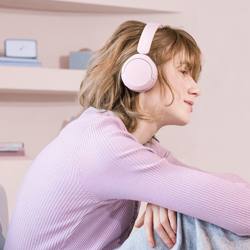 Sony WH-CH520 (Pink) Bluetooth On-Ear Headphones