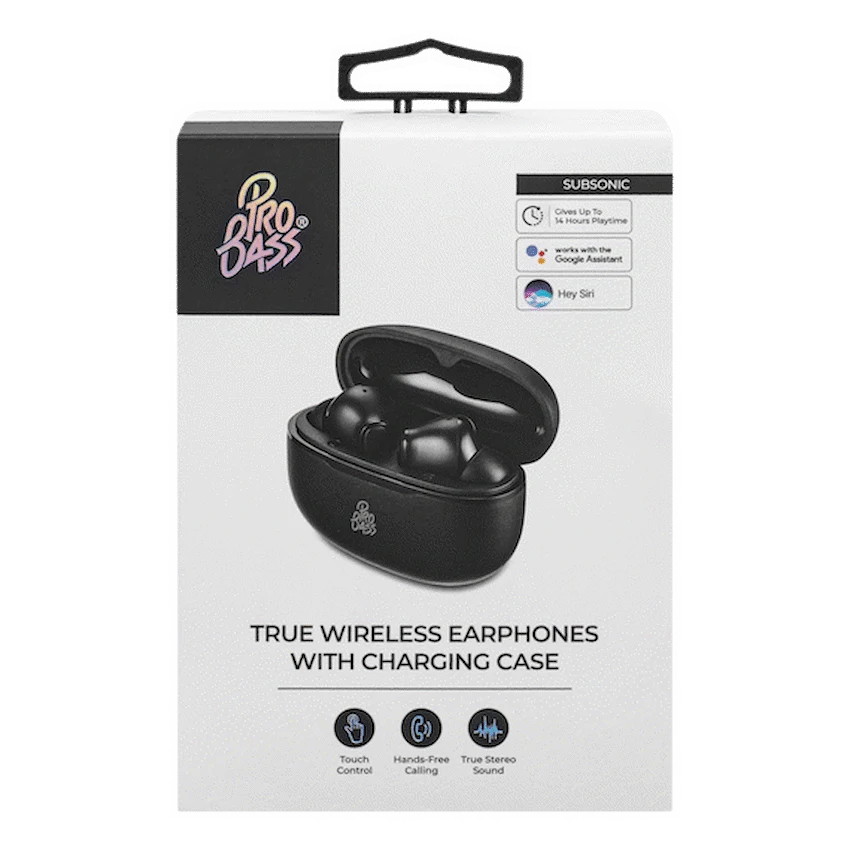 ProBass SubSonic TWS Earphone - Black