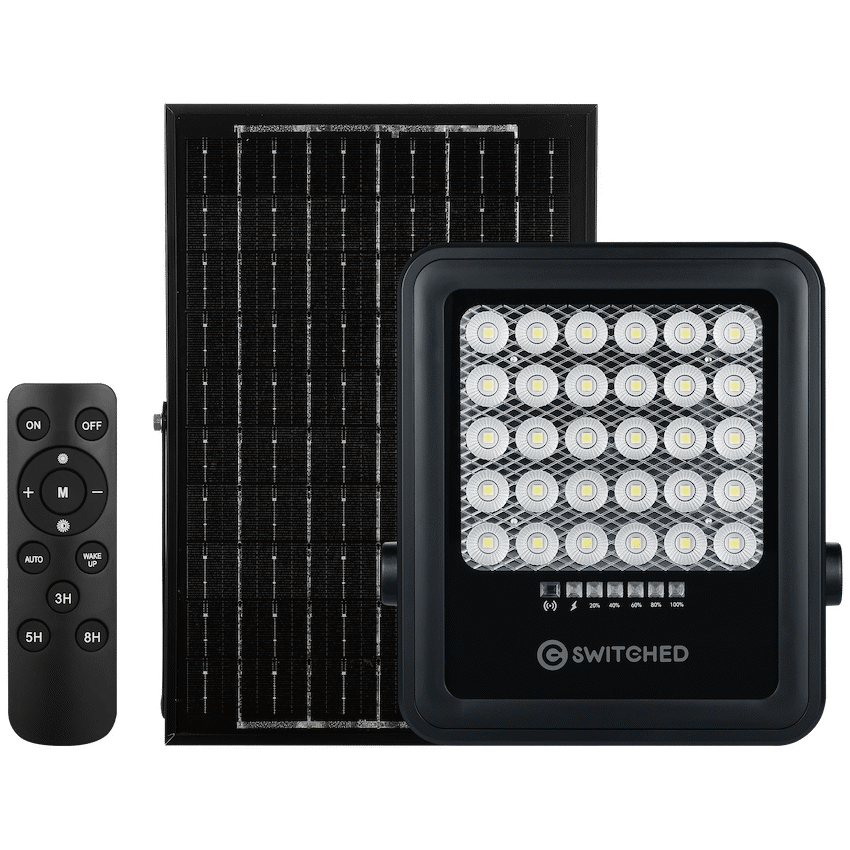 Switched Urban PRO Series - 100w Solar Floodlight with Remote