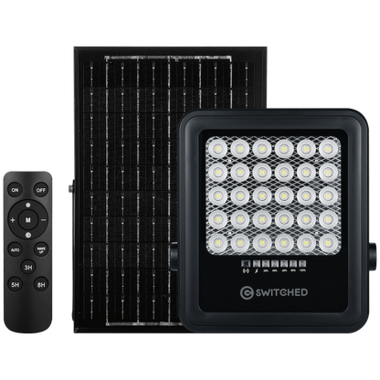Switched Urban PRO Series - 100w Solar Floodlight with Remote