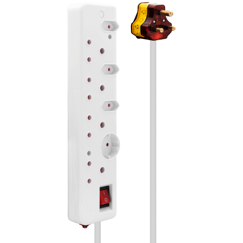 Ellies 8-Way High Surge Multiplug 0.5m