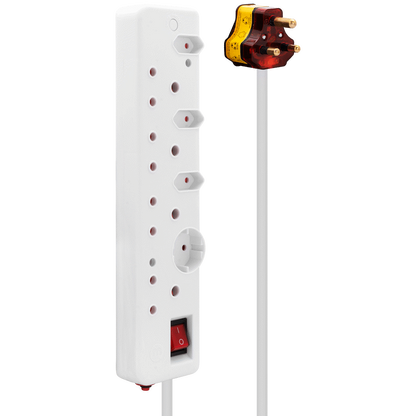 Ellies 8-Way High Surge Multiplug 0.5m
