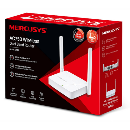 TP-Link Mercusys MR20 AC750 Wireless Dual Band Router