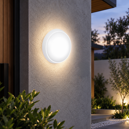 Ellies Spectra Series - AC 15W  Round LED Bulkhead with 3CCT -WT