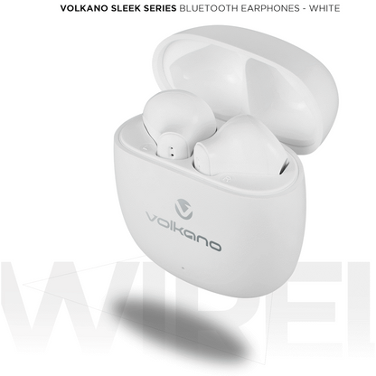 Volkano Sleek Series TWS Earphones - White