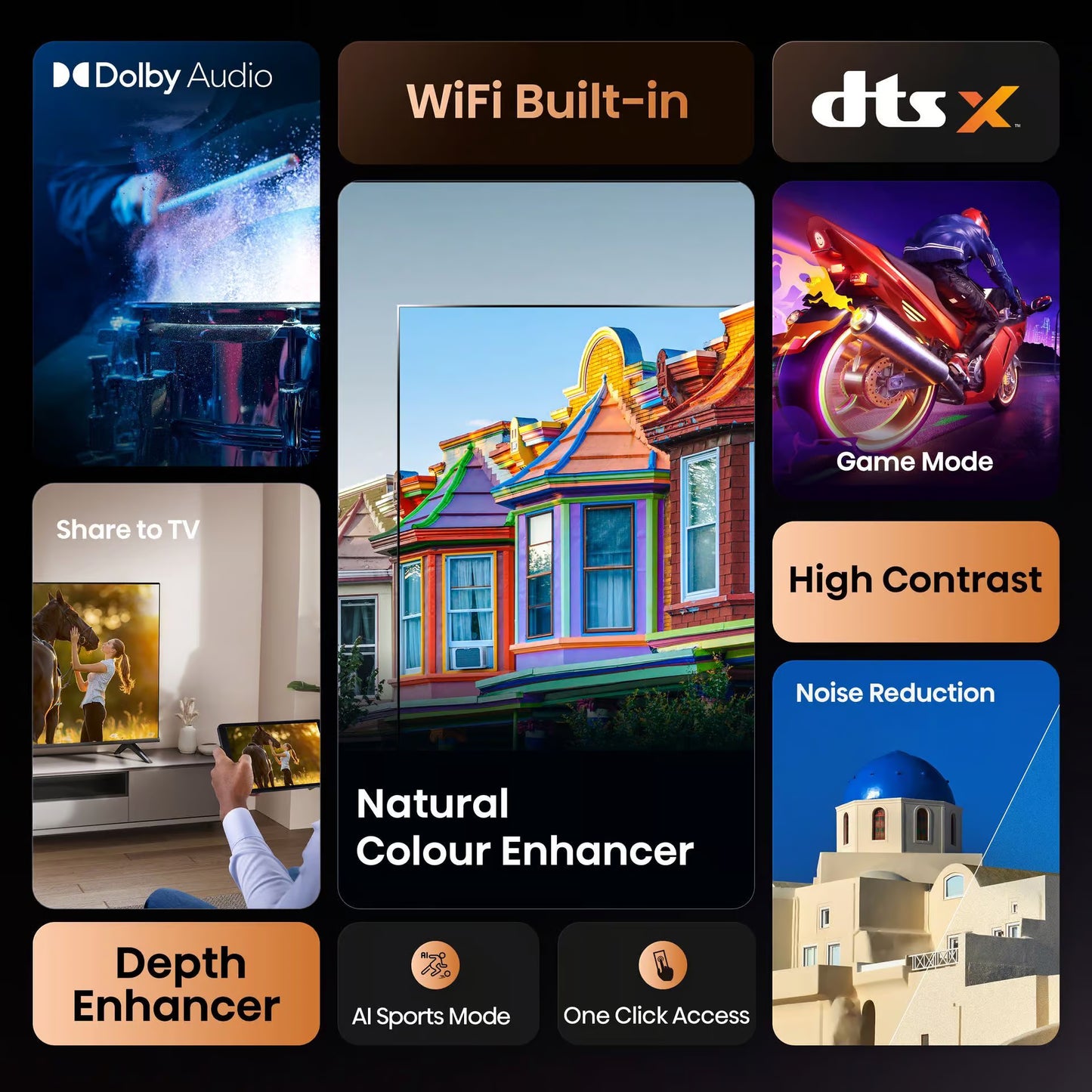 Hisense TV50A4Q 50" 4K FHD Smart