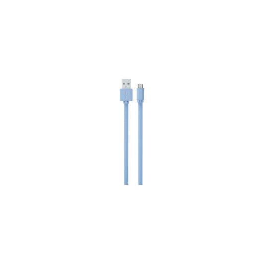 Volkano Micro Usb Cable Slim Series Light Blue - Everyday Elektronics South Africa